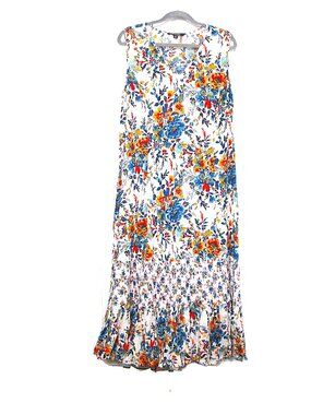 Chadwick's of Boston  Maxi Dress  Floral  Sleeveless  V-Neck   Size L
